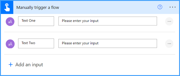 compare text with Power Automate - manually trigger a flow
